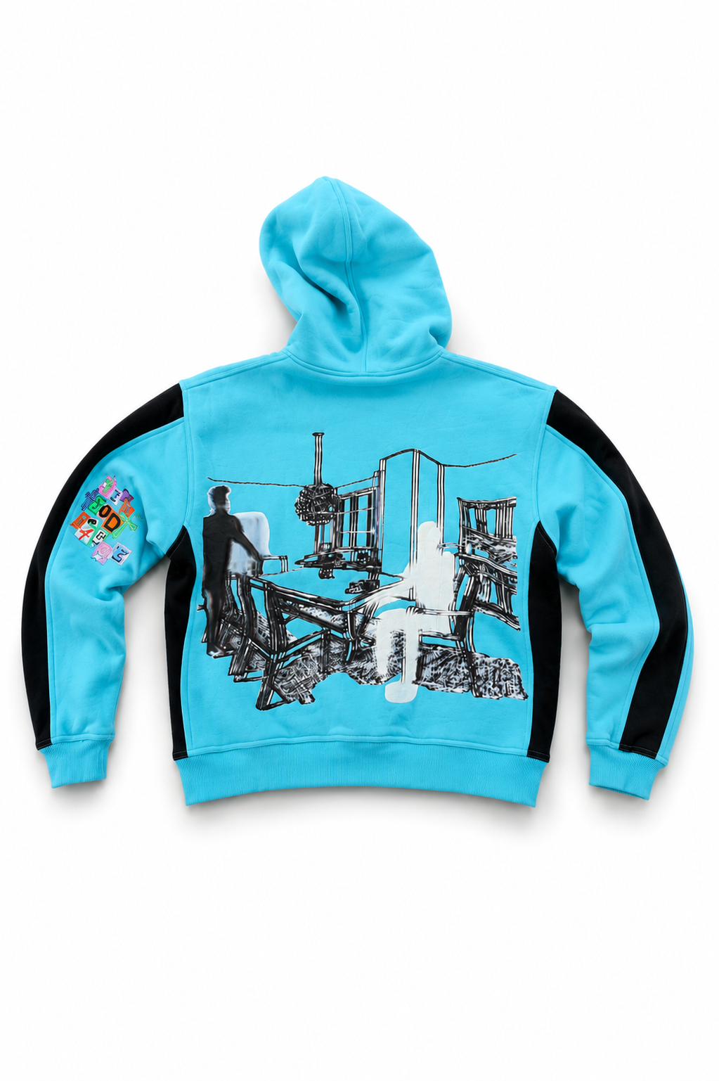 Mg@TT Plain Blue Hoodie