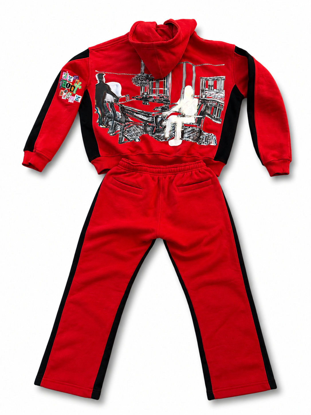 Mg@TT Plain Red Sweatsuit