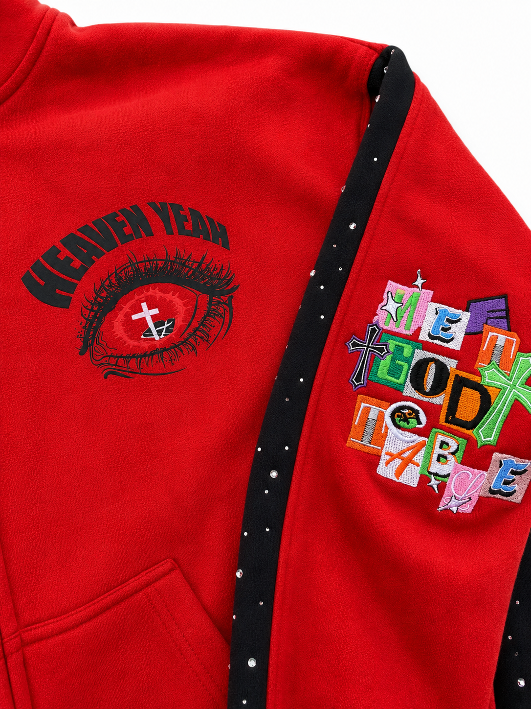 Mg@TT Rhinestone Red Sweatsuit