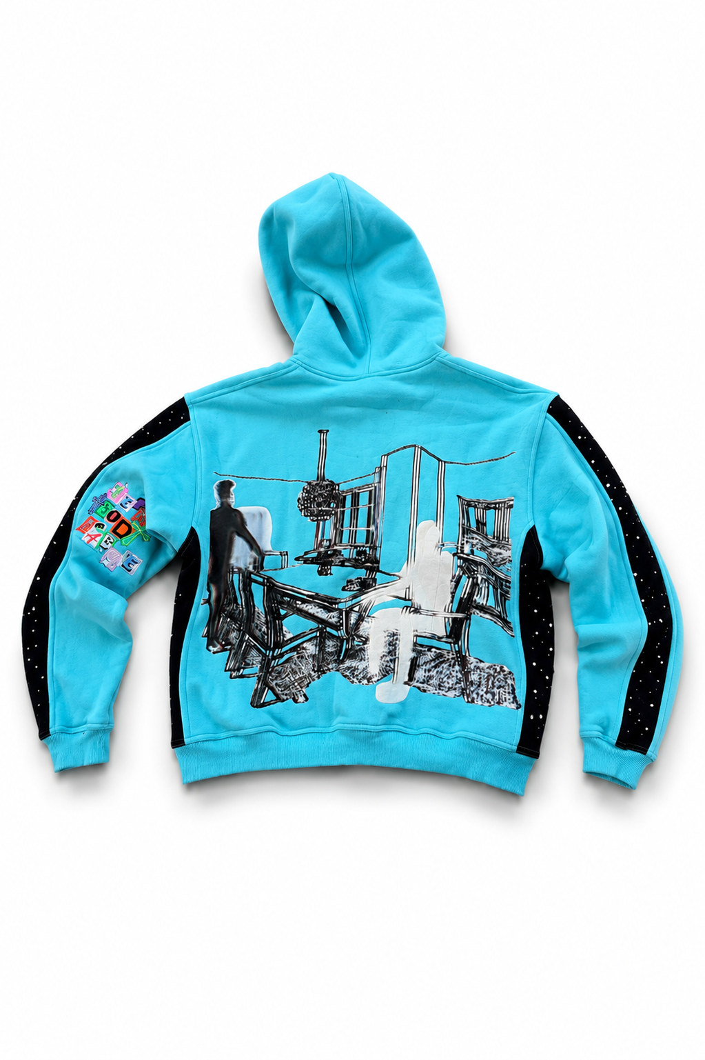 Mg@TT RHINESTONE Blue Hoodie
